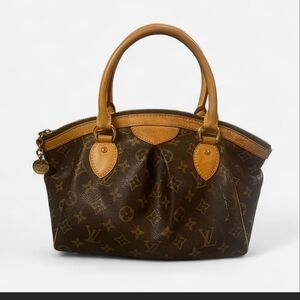 Louis Vuitton Brown and Tan Monogram Shoulder Bag